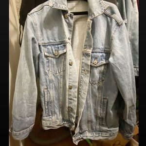 Oversized denim jacket